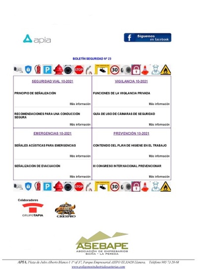 Boletín seguridad nº 23