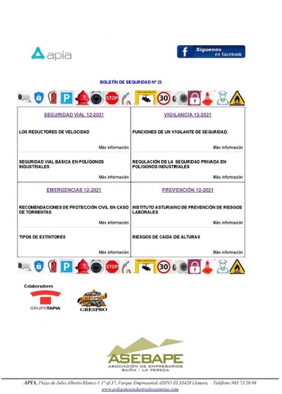 Boletín seguridad nº 25