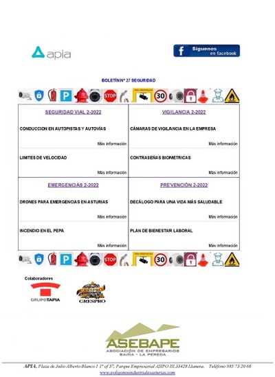 Boletín seguridad nº 27