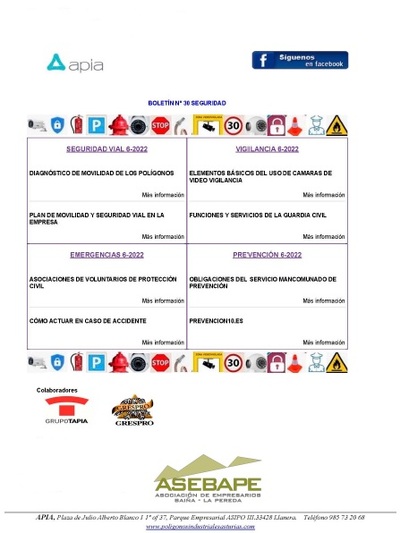 Boletín seguridad nº 30