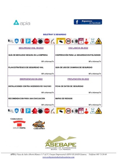 Boletín seguridad nº 32