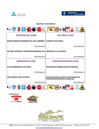 Boletín seguriad nº 35