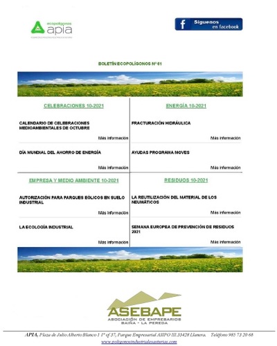 Boletín Ecopolígonos Nº 61