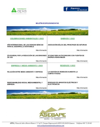 Boletín Ecopolígonos Nº 63
