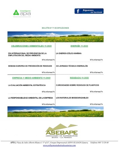 Boletín Ecopolígonos Nº 71