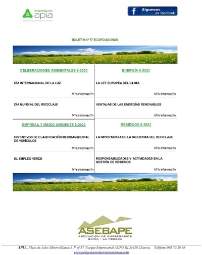 Boletín Ecopolígonos Nº 77