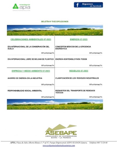 Boletín Ecopolígonos Nº 79